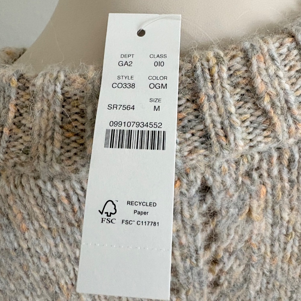 NWT J Crew Relaxed crewneck pullover - Picture 4 of 5